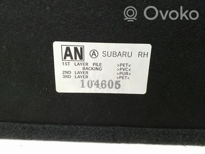 Subaru Outback (BT) Doublure de coffre arrière, tapis de sol 104605