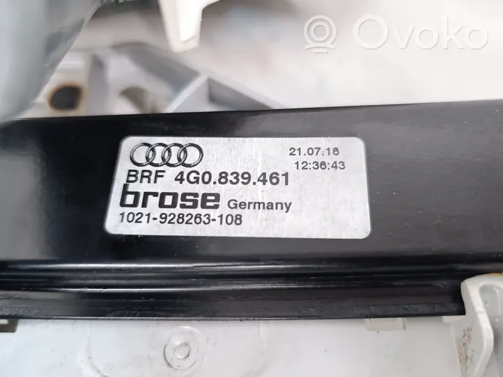 Audi A6 S6 C7 4G El. Lango pakėlimo mechanizmo komplektas 4G0839461