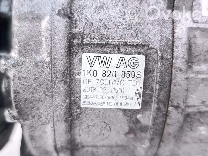 Volkswagen Tiguan Kompresor / Sprężarka klimatyzacji A/C 1K0820859S