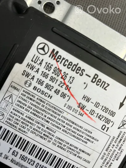 Mercedes-Benz ML W166 Centralina/modulo airbag A1669002613