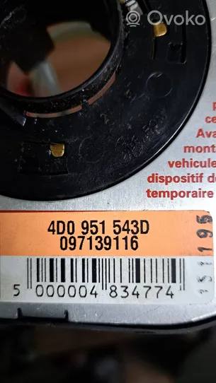 Audi A8 S8 D2 4D Bague collectrice/contacteur tournant airbag (bague SRS) 00004834474