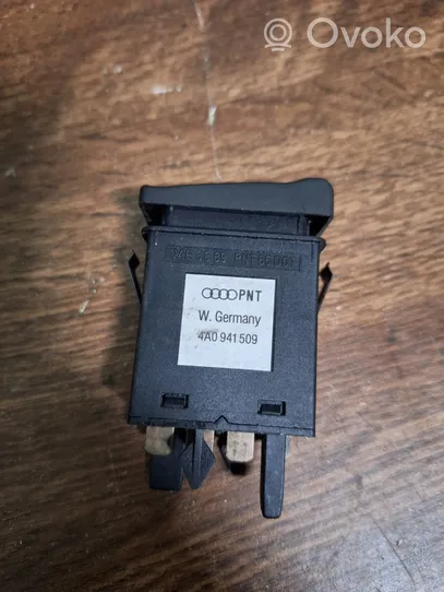 Audi 80 90 S2 B4 Botón interruptor de luz de peligro 4A0941509