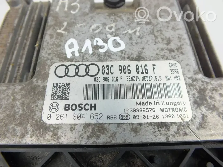 Audi A3 S3 8P Dzinēja vadības bloks 03C906016F