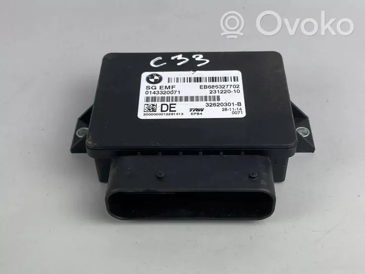 BMW 3 F30 F35 F31 Module de commande de frein à main 6863277