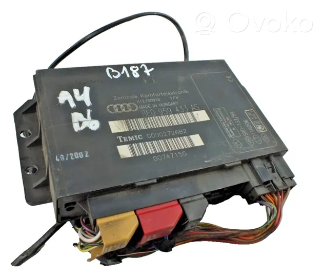 Audi A4 S4 B6 8E 8H Mukavuusmoduuli 8E0959433AS