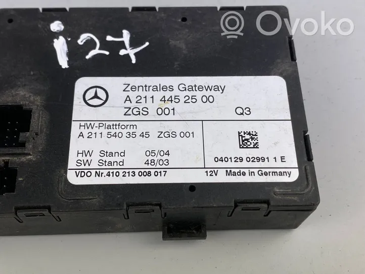 Mercedes-Benz C W203 Gateway valdymo modulis A2115403545