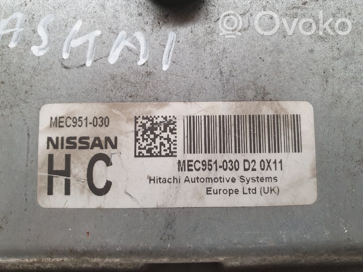 Nissan Qashqai Calculateur moteur ECU MEC951030