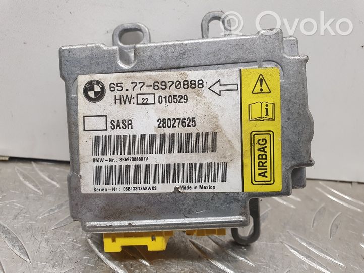 BMW 7 E65 E66 Module de contrôle airbag 6970888