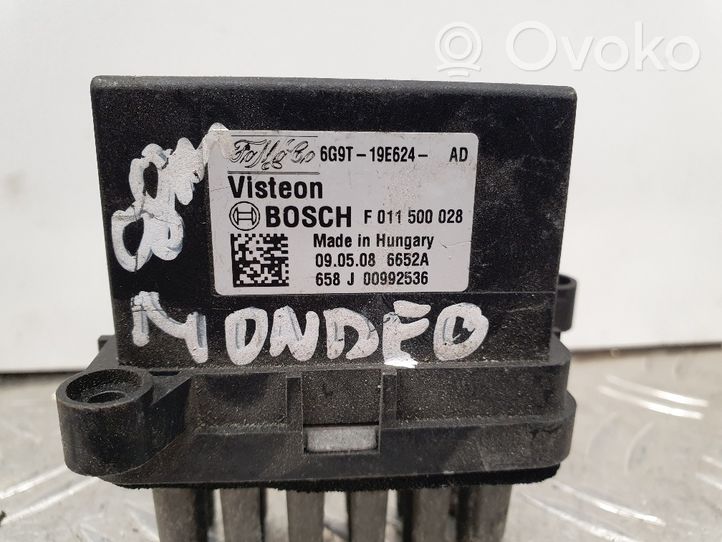 Ford Mondeo MK IV Rezystor / Opornik dmuchawy nawiewu 6G9T19E624AD