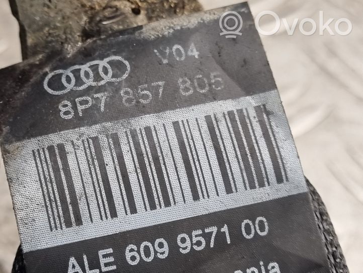 Audi A3 S3 8P Pas bezpieczeństwa fotela tylnego 8P7857805