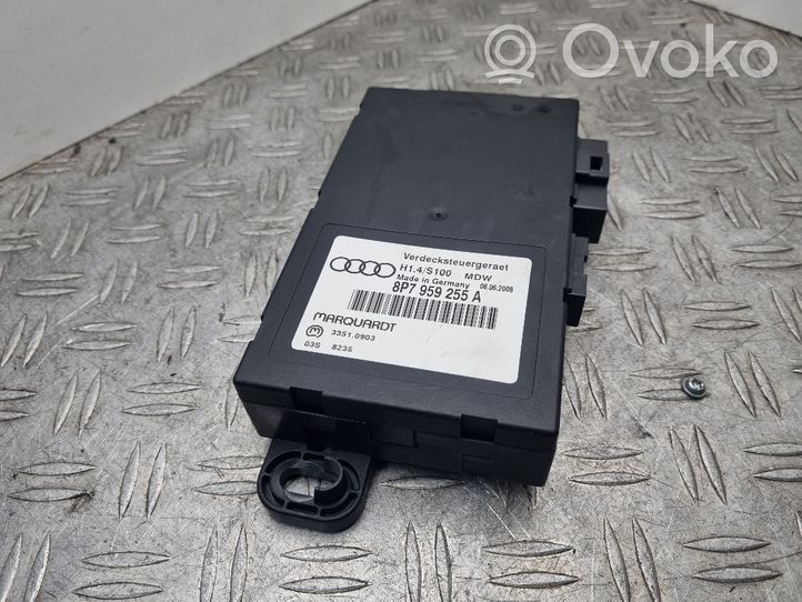 Audi A3 S3 8P Unité de commande / module de toit ouvrant 8P7959255A