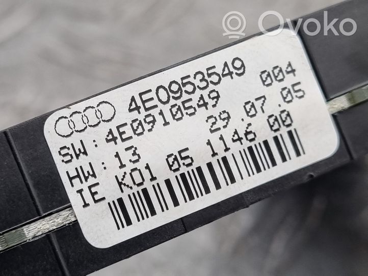 Audi A8 S8 D3 4E Sensore angolo sterzo 4E0953549