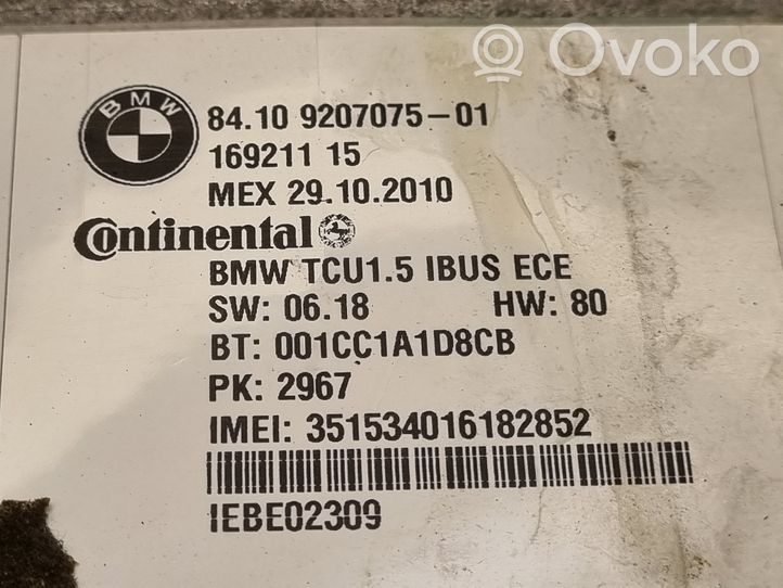 BMW X3 E83 Moduł / Sterownik Bluetooth 9207075