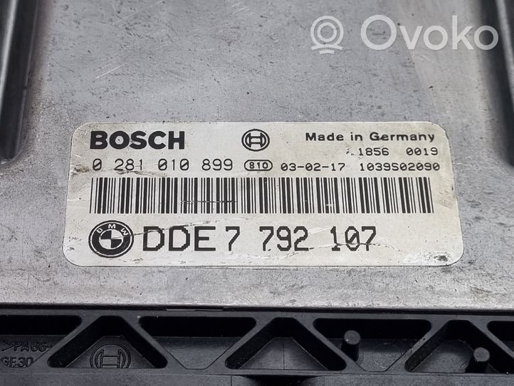 BMW 7 E65 E66 Moottorin ohjainlaite/moduuli 7792107