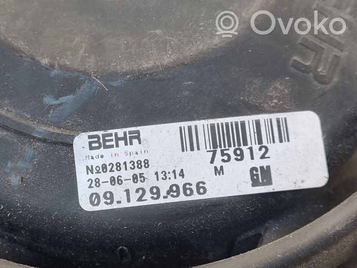 Opel Corsa C Elektryczny wentylator chłodnicy 09129966