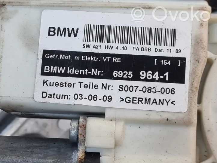 BMW X3 E83 Alzacristalli della portiera anteriore con motorino 6925964