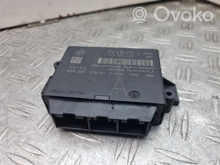 Volkswagen PASSAT CC Parking PDC control unit/module 1T0919475C