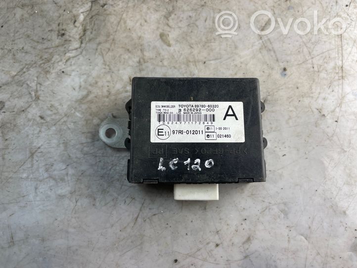 Toyota Land Cruiser (J120) Centralina/modulo immobilizzatore 8978060320