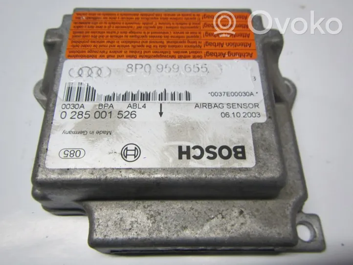 Audi A3 S3 8P Module de contrôle airbag 0285001526