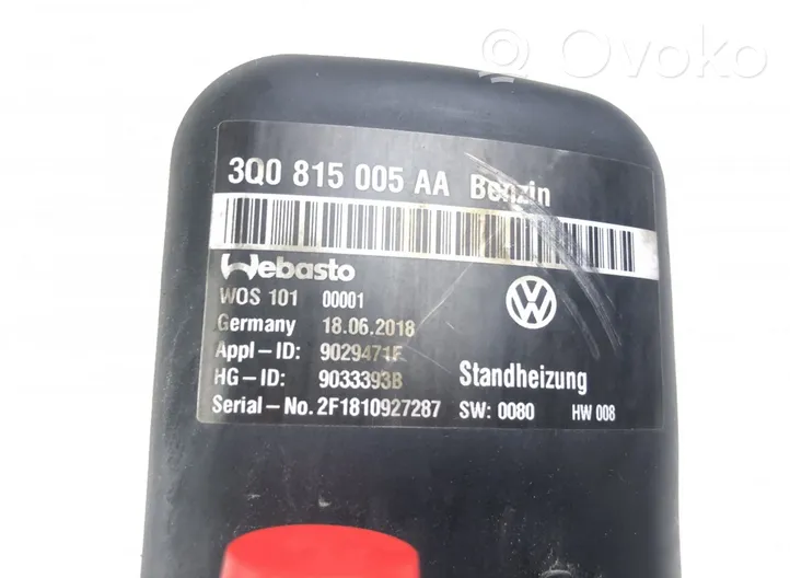 Volkswagen PASSAT B8 Ogrzewanie postojowe Webasto 9033393B