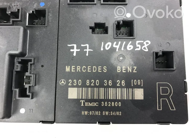 Mercedes-Benz SL R230 Durų elektronikos valdymo blokas 2308203526