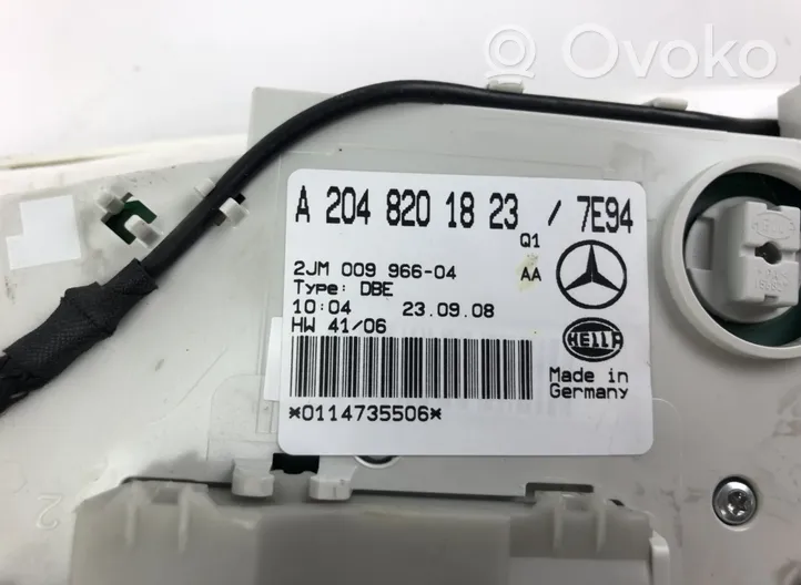 Mercedes-Benz GLK (X204) Illuminazione sedili anteriori A2048201823