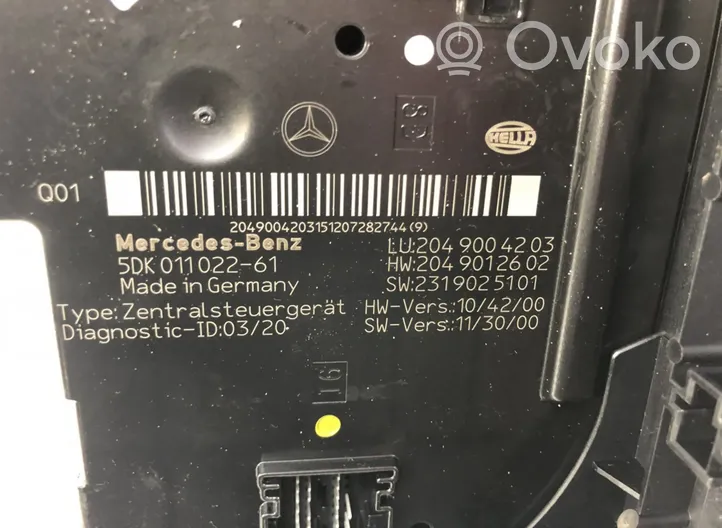 Mercedes-Benz GLK (X204) Fuse box set A2049004203