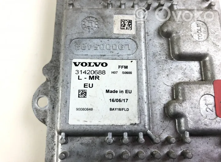 Volvo S90, V90 Sterownik / moduł świateł Xenon 31420688