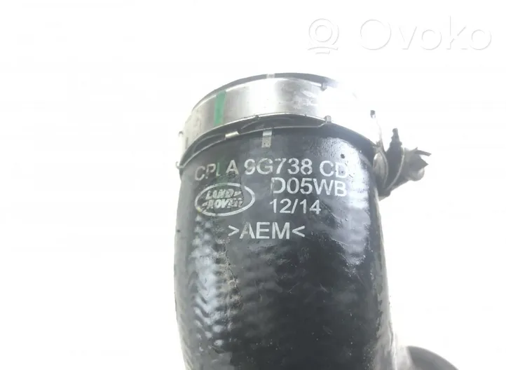 Land Rover Range Rover Sport L494 Tube d'admission de tuyau de refroidisseur intermédiaire LR036476