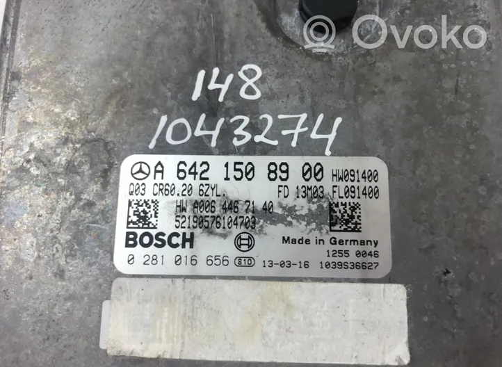 Mercedes-Benz S W221 Sterownik / Moduł ECU 0281016656