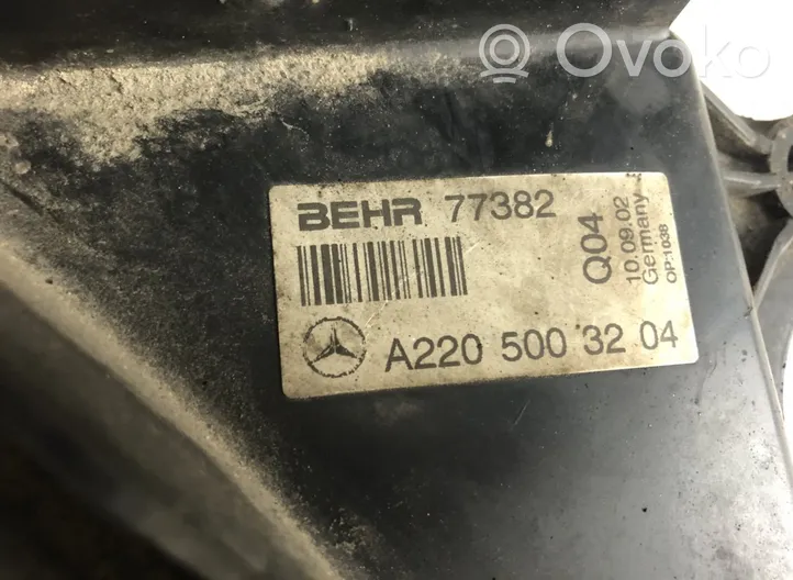Mercedes-Benz E W211 Elektryczny wentylator chłodnicy 885004125