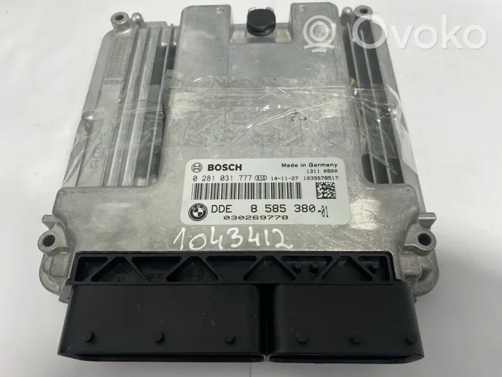 BMW 5 GT F07 Sterownik / Moduł ECU 0281031777