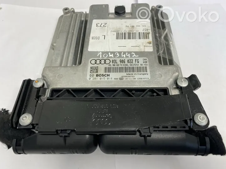 Audi A6 S6 C6 4F Variklio valdymo blokas 0281015014