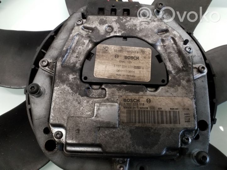 BMW 5 E60 E61 Elektryczny wentylator chłodnicy 1137328118