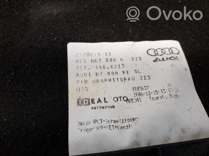 Audi A4 S4 B7 8E 8H Muu sisätilojen osa 8E5863888G223