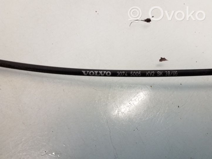 Volvo V50 Engine bonnet/hood lock release cable 30745005