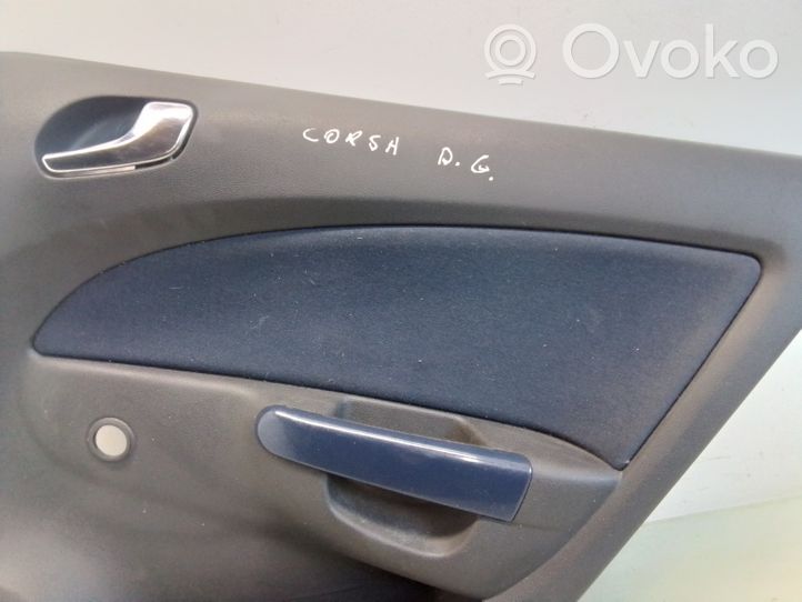 Opel Corsa D Rear door card panel trim 