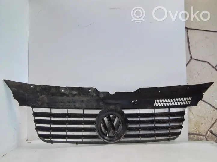 Volkswagen Transporter - Caravelle T5 Grille calandre supérieure de pare-chocs avant 