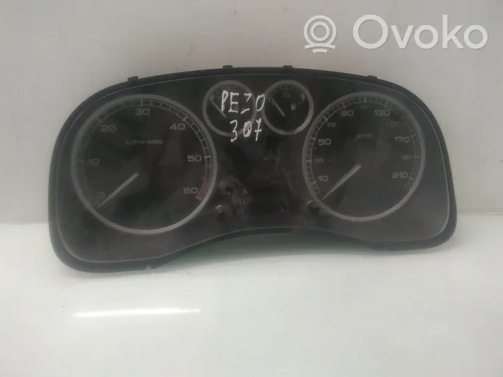 Peugeot 307 Compteur de vitesse tableau de bord 216553038