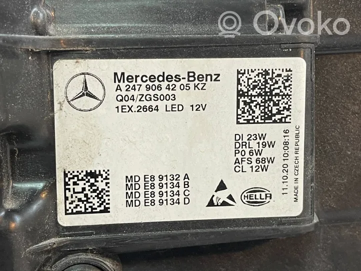 Mercedes-Benz GLA H247 Etu-/Ajovalo A2479064205
