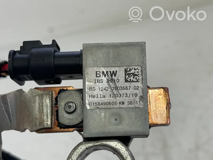 BMW X6 E71 Câble négatif masse batterie 1242760356702