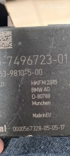 BMW X6 F16 Bagažinės dangčio valdymo blokas 7496723