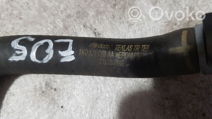 Volkswagen Eos Engine coolant pipe/hose 1K0121063AA