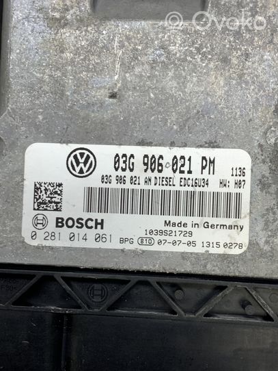 Volkswagen Golf V Sterownik / Moduł ECU 03G906021PM