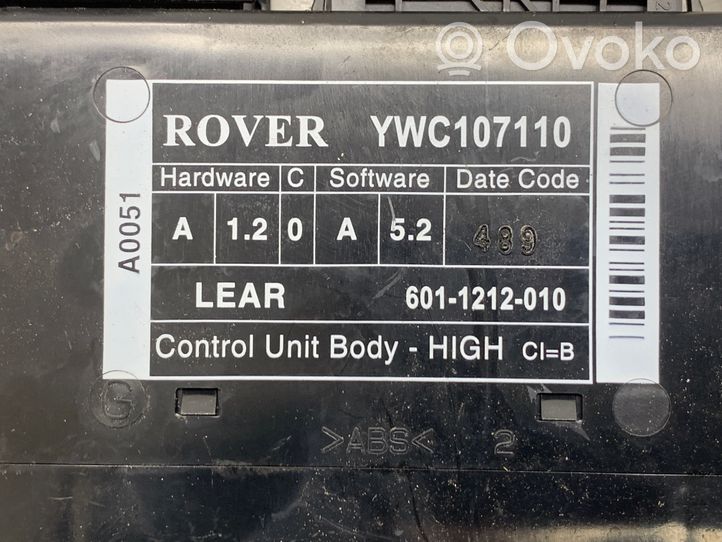 Rover 75 Mukavuusmoduuli YWC107110