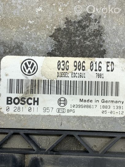 Volkswagen Golf Plus Sterownik / Moduł ECU 03G906016ED