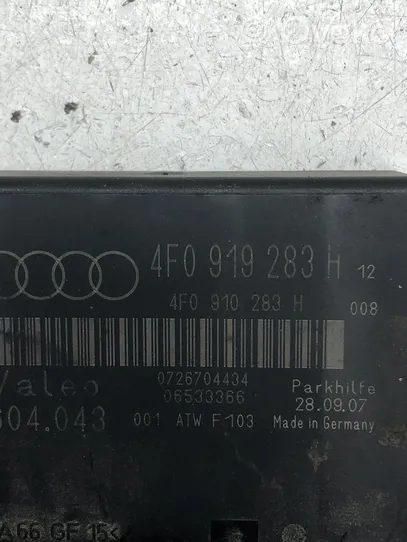 Audi A6 S6 C6 4F Unité de commande, module PDC aide au stationnement 4F0919283H