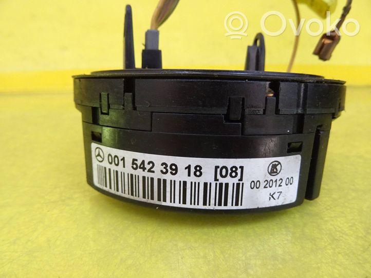 Mercedes-Benz A W168 Bague collectrice/contacteur tournant airbag (bague SRS) 0015423918