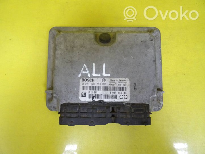 Opel Astra G Centralina/modulo del motore 0281001869