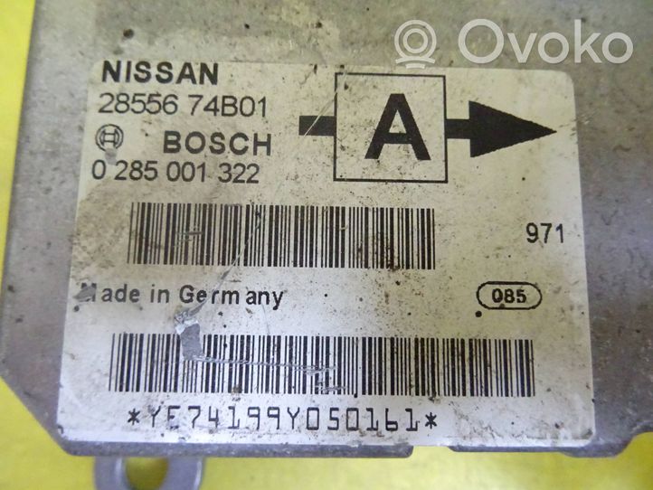 Nissan Almera N16 Turvatyynyn ohjainlaite/moduuli 0285001322